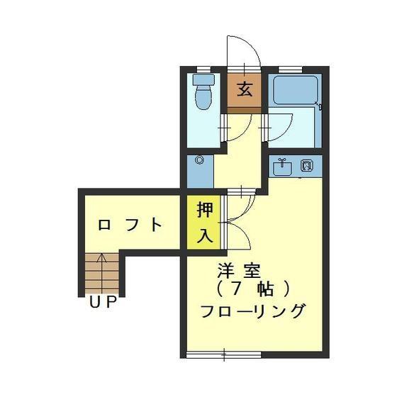 CITY11(ワンルーム/1階)の間取り写真