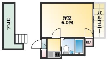 エムパレス21(1K/2階)の間取り写真