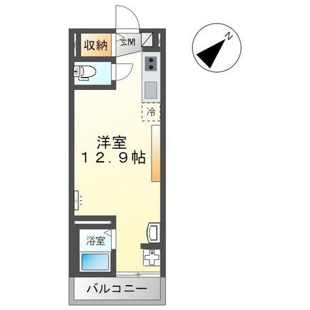 エル シャトー(ワンルーム/3階)の間取り写真