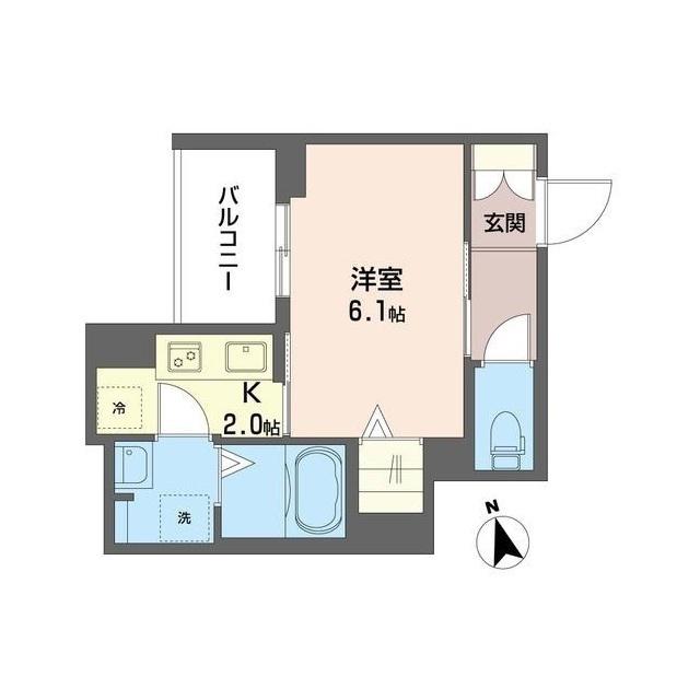 TSステージ小島新田(1K/3階)の間取り写真