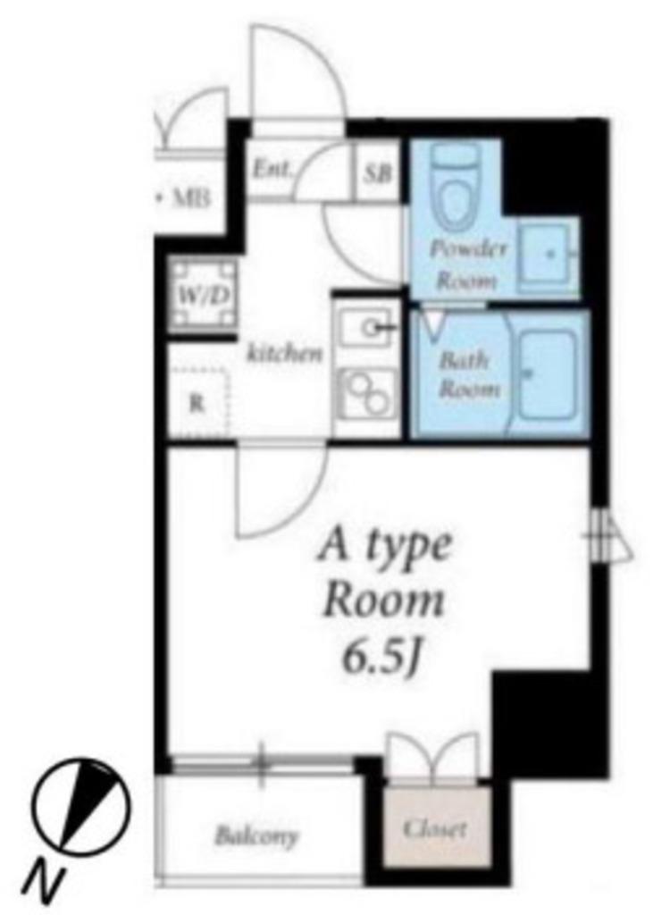 VILLA VISTA SARUGAKUCHO(1K/2階)の間取り写真