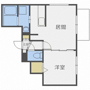 ライズN33(1LDK/5階)の間取り写真