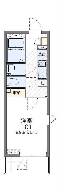 レオネクストアーカイブIII(1K/3階)の間取り写真