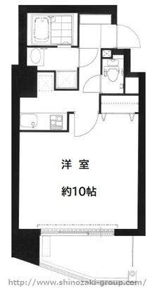 レジーナエビス(1K/5階)の間取り写真