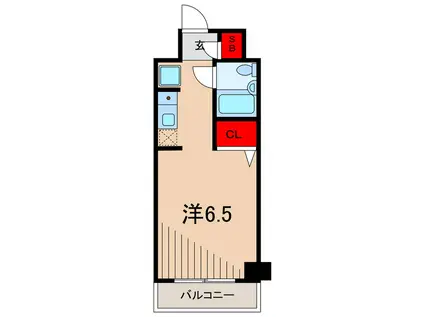 パレ・ドール亀有II(ワンルーム/2階)の間取り写真