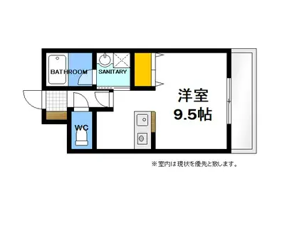 MBレジデンス(ワンルーム/3階)の間取り写真