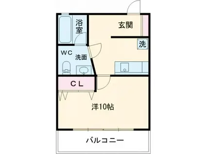 サニーハウス扇町(1K/5階)の間取り写真