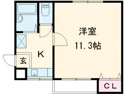 サニーコートOKADA(1K/2階)の間取り写真