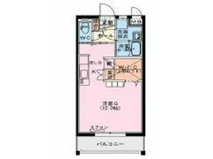 LUTORIINE(ワンルーム/1階)の間取り写真