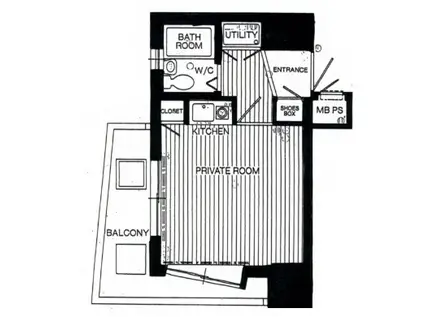 ダイナコート久留米駅前(ワンルーム/11階)の間取り写真