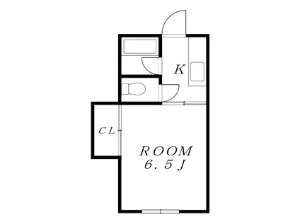 UKマンション中島田(1K/1階)の間取り写真