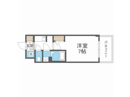 S-RESIDENCE難波大国町UNO(1K/10階)の間取り写真