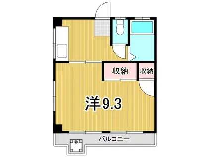 サンハイツ堀切(1K/2階)の間取り写真