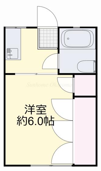 アーバンハイツ(1K/1階)の間取り写真