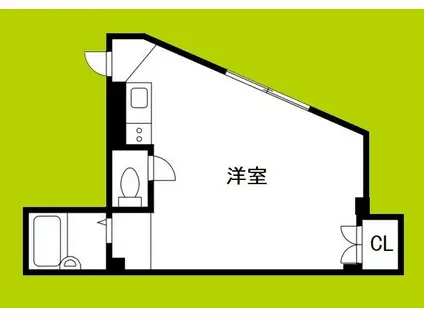 両国ハイツ(ワンルーム/3階)の間取り写真