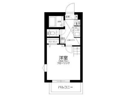 レーヴ中村橋(1K/2階)の間取り写真