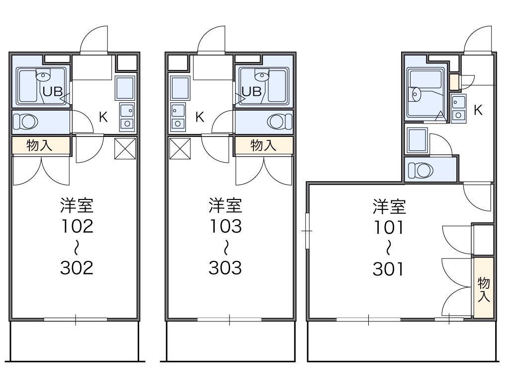 レオパレスTOMOMATSU(1K/2階)の間取り写真