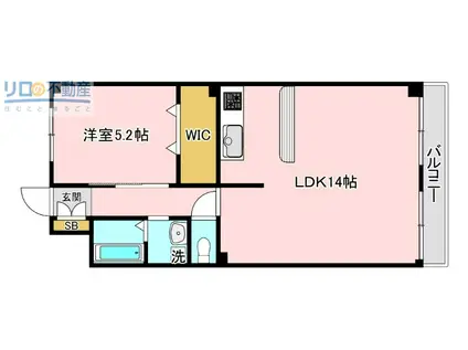 エストヴァレ瑞ヶ丘(1LDK/3階)の間取り写真
