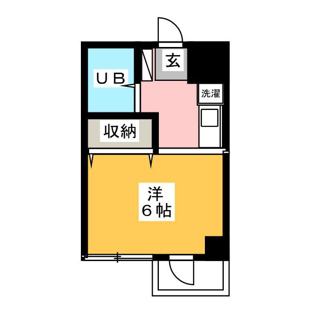 プラスパ(1K/3階)の間取り写真