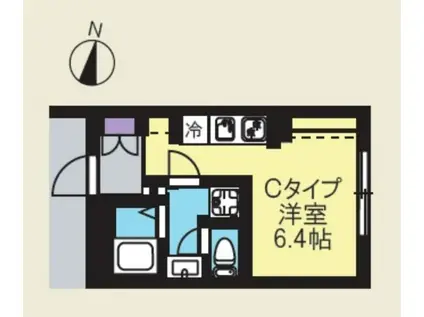 CREAL新高円寺(ワンルーム/2階)の間取り写真