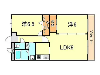 パロス135(2LDK/1階)の間取り写真