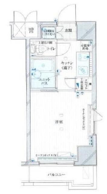 ルーブル蒲田伍番館(1K/6階)の間取り写真