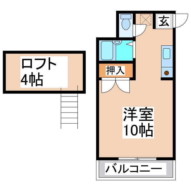 マナーハウス十禅寺(ワンルーム/4階)の間取り写真