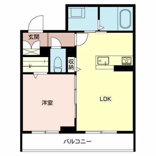 シャーメゾン雅(1LDK/2階)の間取り写真