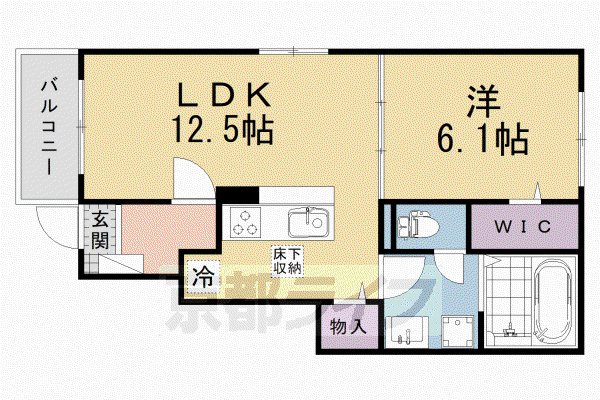 メゾン ブリアン(1LDK/1階)の間取り写真