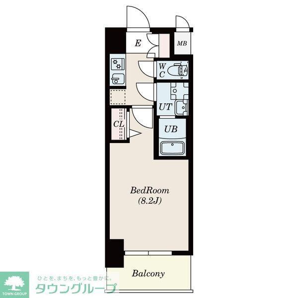 SーRESIDENCE庄内通(1K/2階)の間取り写真