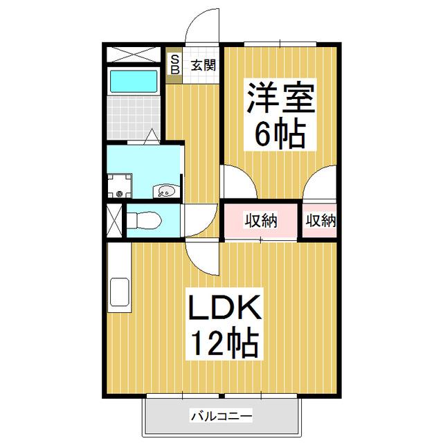 SURPLUSライフ(1LDK/1階)の間取り写真