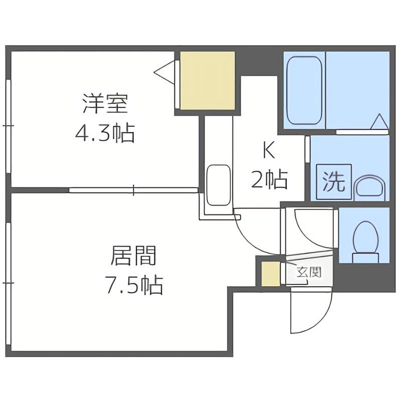 エル フトゥーロ(1LDK/3階)の間取り写真