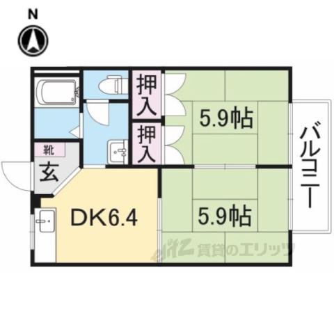 SEPHIRA TOYO(2DK/2階)の間取り写真