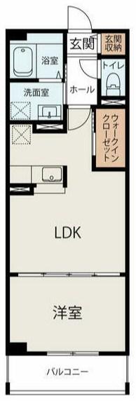 グリーンガーデン(1LDK/2階)の間取り写真