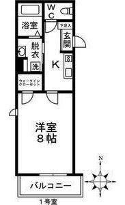 GRID NAGOYA(1K/4階)の間取り写真