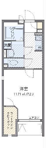 ミランダラギ III(1K/3階)の間取り写真