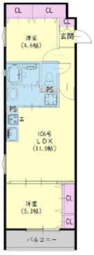 ラモーナ半田(2LDK/1階)の間取り写真