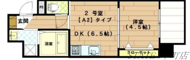 FOREST COURT南大江公園(1DK/2階)の間取り写真