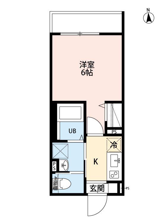 ROBOT HOME 五香II(1K/1階)の間取り写真