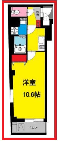 ビーカーサ西日暮里(1K/2階)の間取り写真