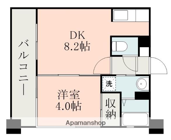 レインボー新栄(1DK/6階)の間取り写真