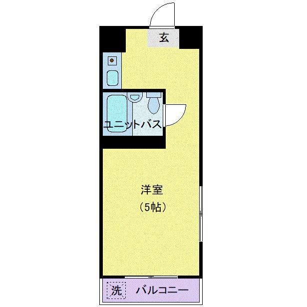 アイエヌジー笹塚(ワンルーム/3階)の間取り写真