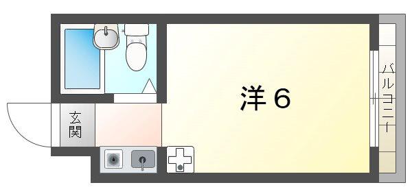 池田マンション(1K/4階)の間取り写真