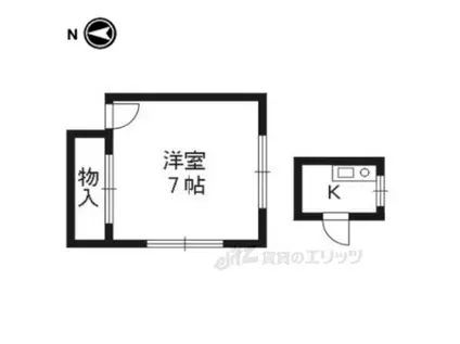 VENTURAENDO松(ワンルーム/1階)の間取り写真