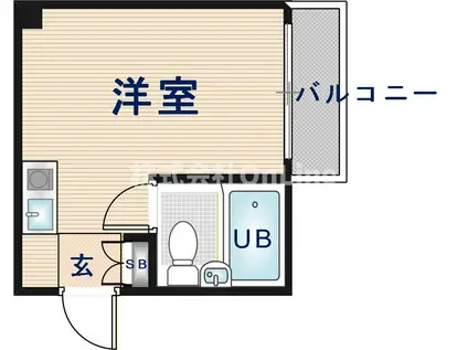サニーマンション(ワンルーム/1階)の間取り写真