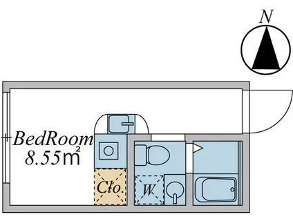 HJ PLACE YOYOGIUEHARA(ワンルーム/2階)の間取り写真