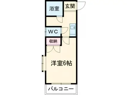 プライムハイツ(1K/4階)の間取り写真