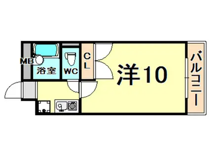 ルナ・ピエーナIII(1K/3階)の間取り写真