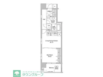 コンフォリア神田神保町(1LDK/12階)の間取り写真