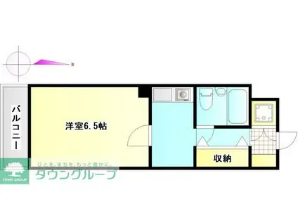 IMG COーOP 4(1K/2階)の間取り写真